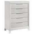 Marmore 5 Drawer Bedroom Chest Of Drawers White