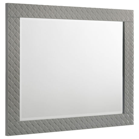 Ives Dresser Mirror Gray High Gloss