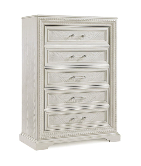Alexandria Cream 5 Drawers Chest