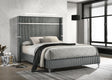 Lucia 61 inch Upholstered Queen Panel Bed Grey