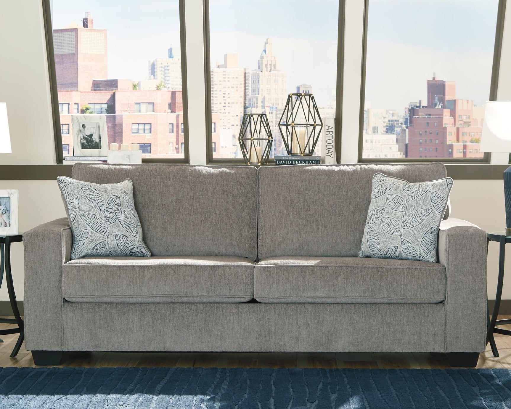 Altari Alloy Chenille Sofa - Ella Furniture
