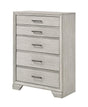 Jaymes White 5 Drawers Chest