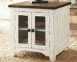 Wystfield White/Brown End Table - Ella Furniture
