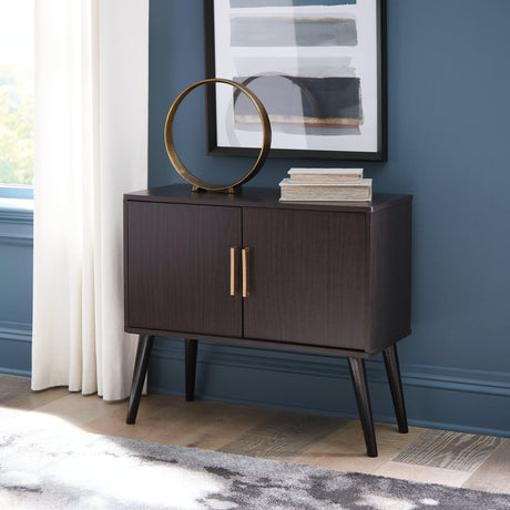 Orinfield Dark Brown Accent Cabinet - Ella Furniture