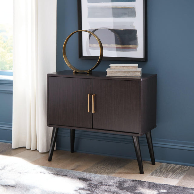 Orinfield Dark Brown Accent Cabinet - Ella Furniture