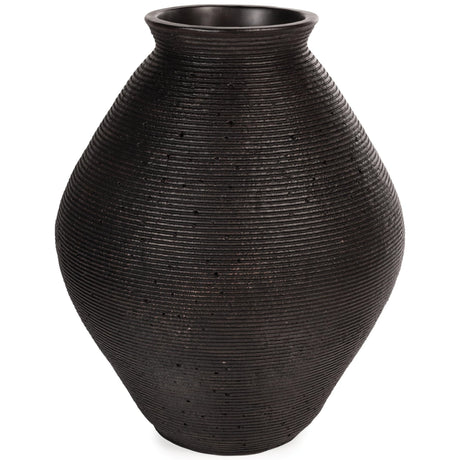 Hannela Antique Brown Vase - Ella Furniture