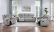 Grimm Gray Reclining Sofa Loveseat Recliner