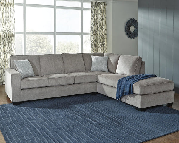 Altari Alloy Chenille 2-Piece Sectional With Chaise 87214S2 - Ella Furniture