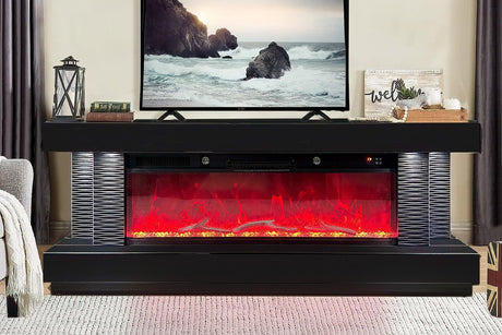A89 Tv Stand W/fireplace - Ella Furniture