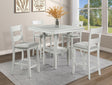 Lester Driftwood Modern Solid Wood And Veneers Counter Height Dining Room Set - Ella Furniture