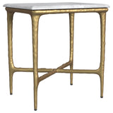 Umas Gold Marble End Table