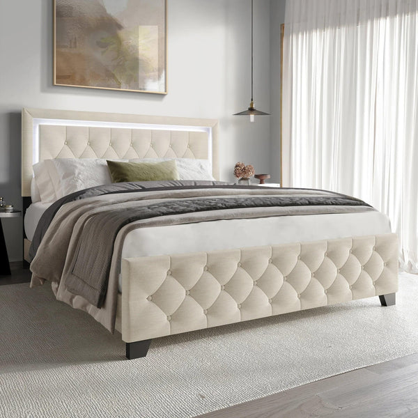 Hh260 Platform Bed - Twin, King Only (King) - Ella Furniture