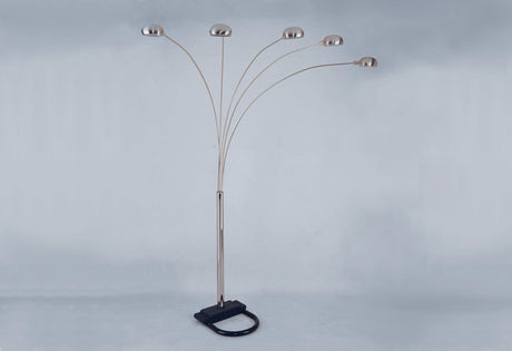 Pewter Gold Metal Shade Floor Lamp 82"H - Ella Furniture