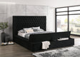 Paris Black Platform Bed - Ella Furniture