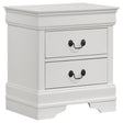 LOUIS PHILIPPE Louis Philippe 2-drawer Nightstand Bedide Table White 202442