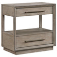 DURANGO COLLECTION Durango 2-drawer Nightstand Bedide Table Washed Oak 223272