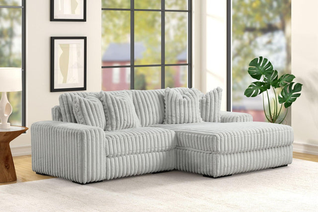Sunday Gray 2-Piece Sectional