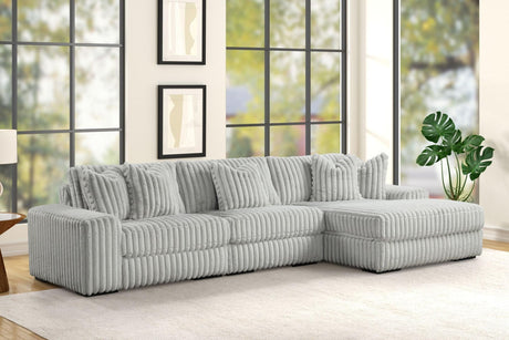 Sunday Gray 3-Piece Sectional