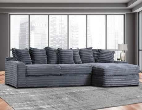 Julia Charcoal Gray Sectional
