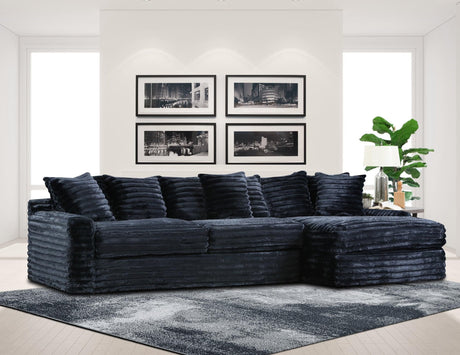 Julia Onyx Black Sectional