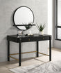 Arini Arini 2-Piece Makeup Vanity Table Mirror Set Black 224337-SET