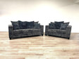 Kaf Charcoal Gray 2-Piece Living Room Set