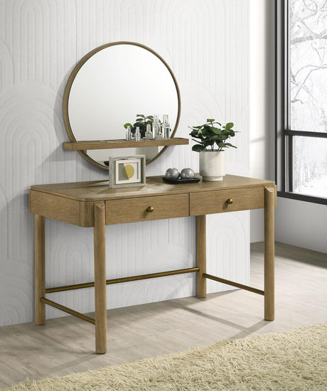 Arini Arini 2-Piece Makeup Vanity Table Mirror Set Sand Wash 224307-SET