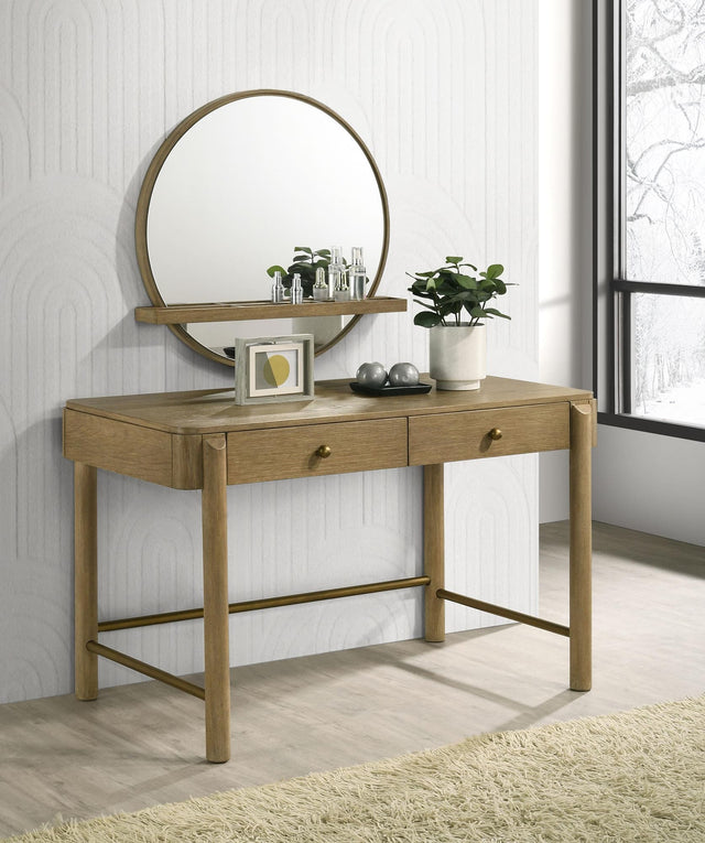Arini Arini 2-Piece Makeup Vanity Table Mirror Set Sand Wash 224307-SET