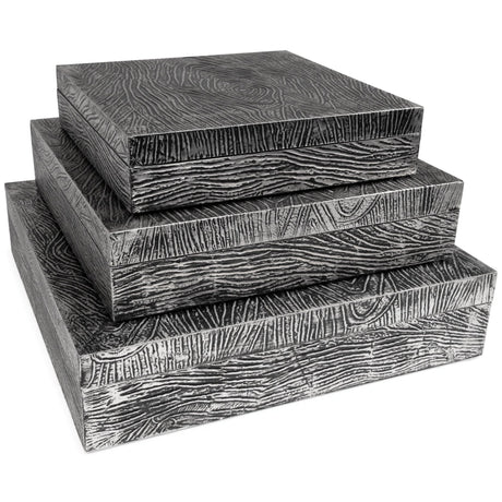 Keldy Antique Pewter Finish Box (Set Of 3) - Ella Furniture