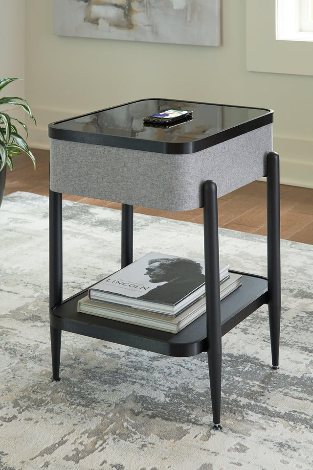 Jorvalee Gray/black Accent Table - Ella Furniture