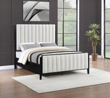 Brookmead 60-inch Upholstered King Bed Black 224710KE