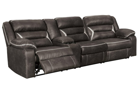 Kincord Midnight Nuvella® 2-Piece Power Reclining Sectional - Ella Furniture