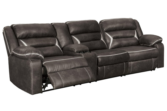 Kincord Midnight Nuvella® 2-Piece Power Reclining Sectional - Ella Furniture