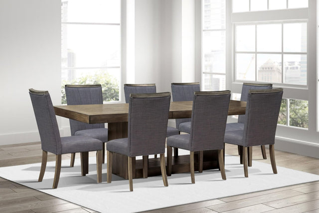 Dolores Brown Gray Rectangular Dining Room Set