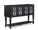 Kingsbury Dark Gray Modern Contemporary Solid Wood Storage Dining Sideboard - Ella Furniture
