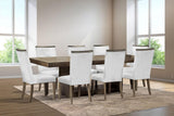 Dolores Brown White Rectangular Dining Room Set