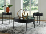 Hom Black Occasional Table Set
