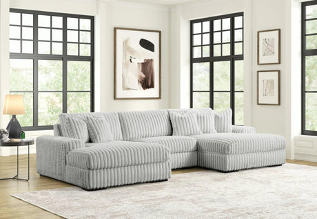 Sunday Gray 3-Piece Sectional