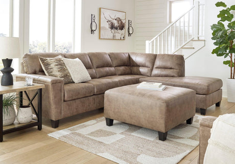 Navi Fossil Faux Leather Sectional