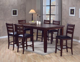 Bardstown Cherry Brown Modern Traditional Wood Rectangular Counter Height Dining Room Set - Ella Furniture