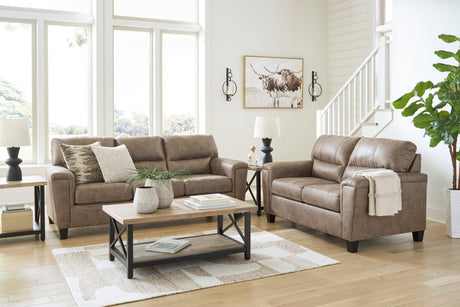 Vivi Light Brown 2-Piece Living Room Set