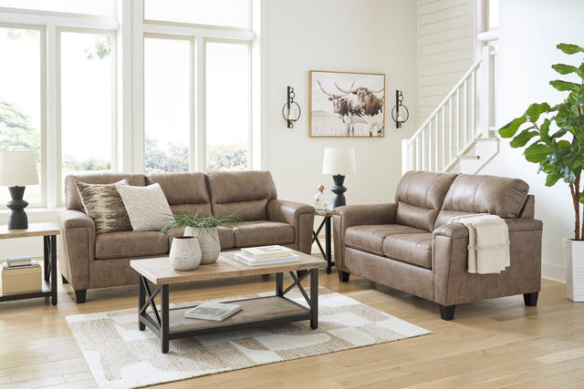 Vivi Light Brown 2-Piece Living Room Set
