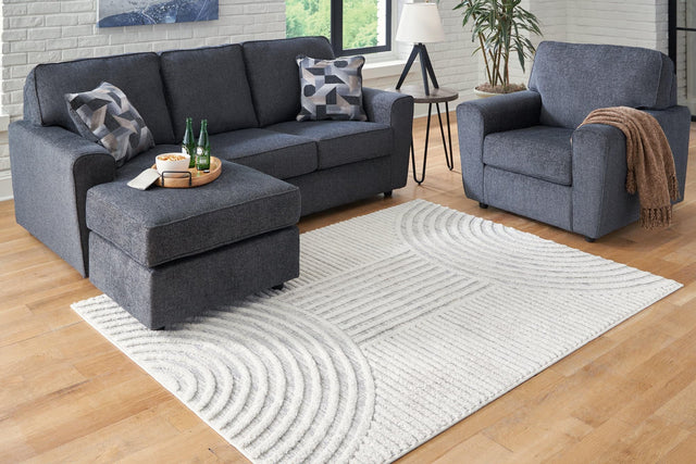 Lambworth Gray/cream 5'3" X 7' Rug - Ella Furniture