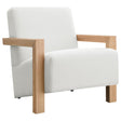 Fitzroy Boucle Upholstered Accent Arm Chair Ivory 903094
