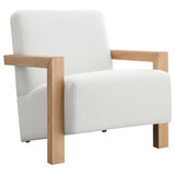 Fitzroy Boucle Upholstered Accent Arm Chair Ivory 903094