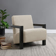 Fitzroy Boucle Upholstered Accent Arm Chair Latte 903095
