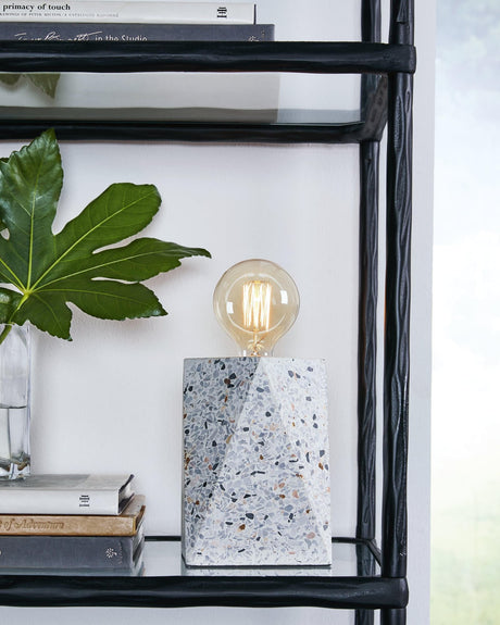 Maywick White Table Lamp - Ella Furniture