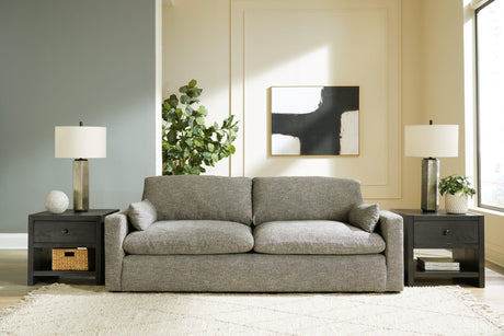 Dramatic Granite Chenille Sofa - Ella Furniture