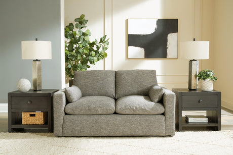Dramatic Granite Chenille Loveseat - Ella Furniture