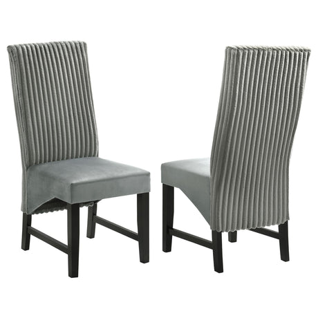 Barrand Upholstered Dining Side Chair Gray (Set of 2)